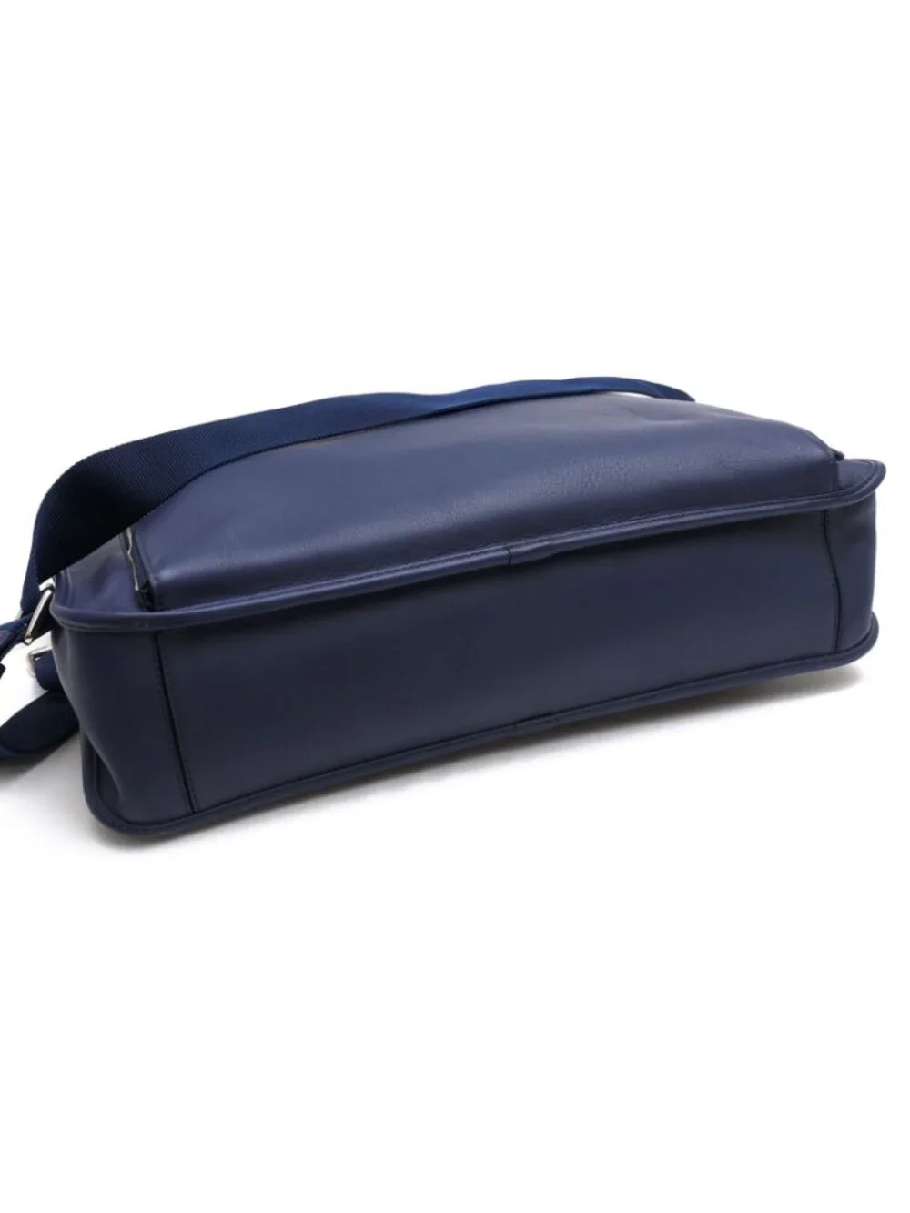 Loewe Briefcase Business Leather Navy 358.29 New Toledo Wide New Anagram
